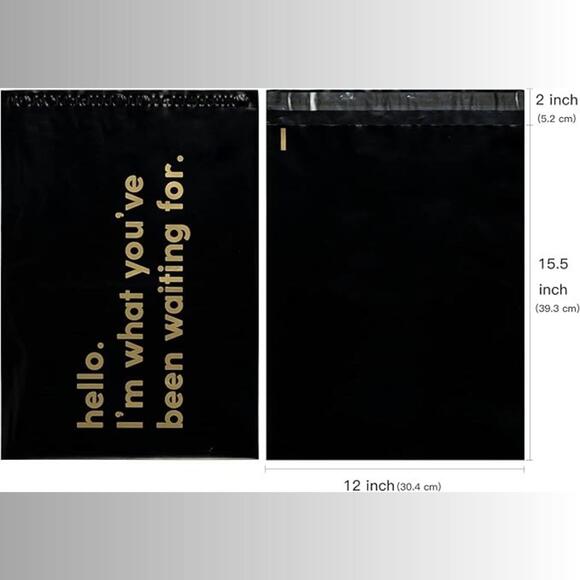 Polymailers 14.5x19" (10) - "hello. I'm what you've been waiting for." - Picture 2 of 3